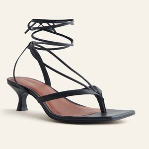 Reformation leather kitten heel sandals. In like a brand new!
